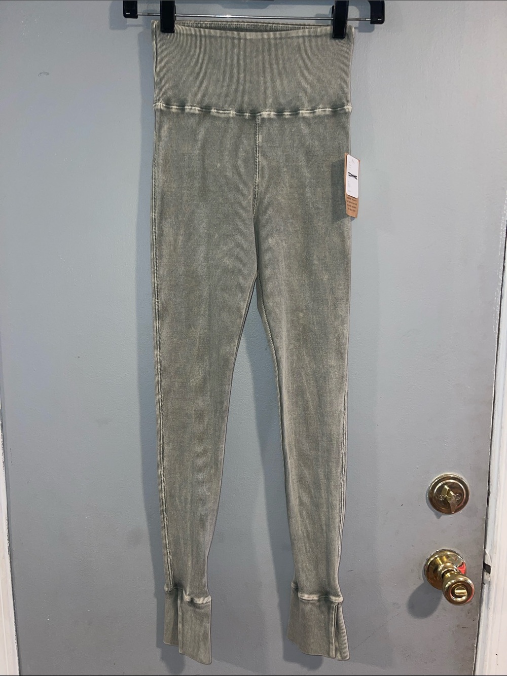 NWT FP Movement by Free People‎ Olive Gray High-Rise Track Leggings Size XS
